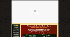 Desktop Screenshot of hawkshollowfarm.com